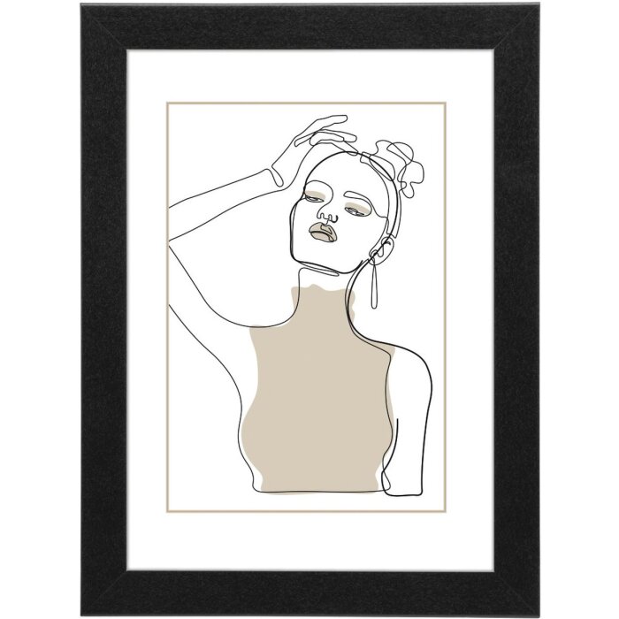 Marco de madera Copenhague 50x70 cm negro