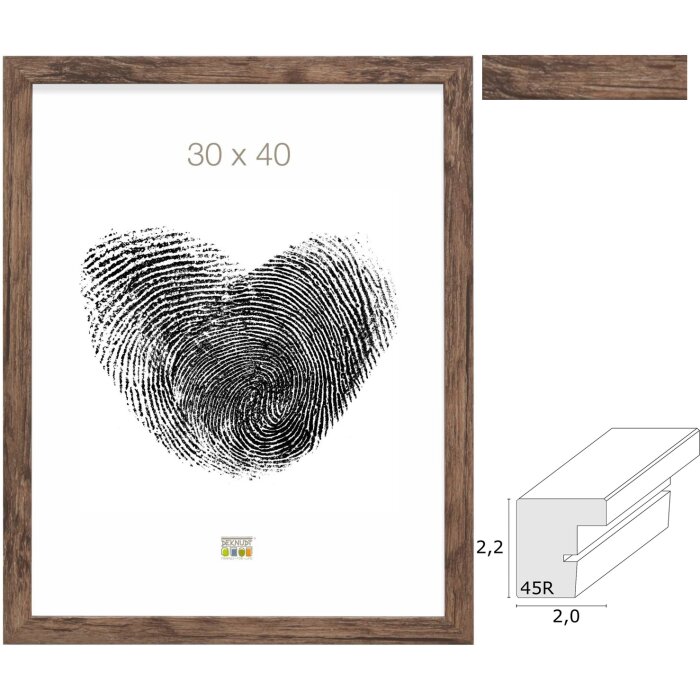 Marco de madera S45RH3AR marrón Cristal antirreflejos