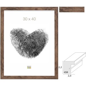 Marco de madera S45RH3AR marrón Cristal antirreflejos