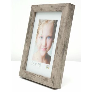 Marco de madera S45RH7AR gris-beige Cristal antirreflectante