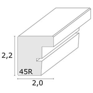 Marco de madera S45RJ1AR roble claro Cristal antirreflejos