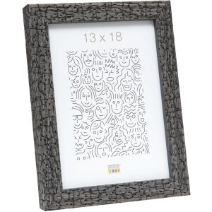 Marco de madera S45RL negro y gris