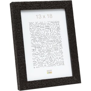 Marco de madera S45RL negro y gris