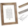 Marco de madera S45YD cristal antirreflejos plata y bronce