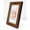 Marco de madera S46EA3 Cristal antirreflejos con borde dorado