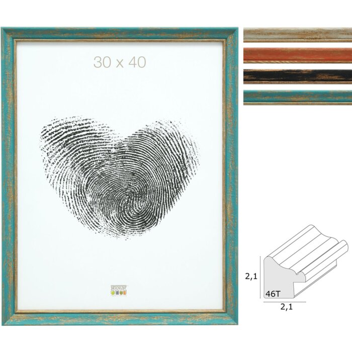 Marco de madera S46TG aspecto madera bruta