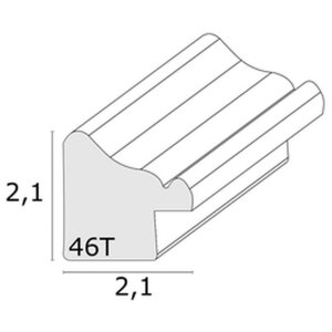 Marco de madera S46TG aspecto madera bruta