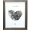 Marco de plástico S41N plata 15x15 cm cristal premium