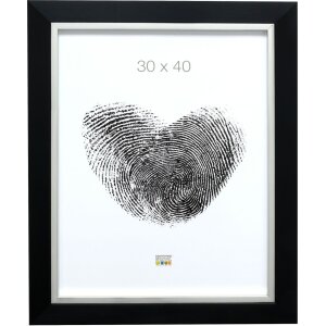 Marco de plástico S41N negro 10x15 cm Cristal Premium