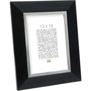 Marco de plástico S41N negro 15x15 cm cristal premium