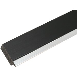 Marco de plástico S41N negro 15x15 cm cristal premium