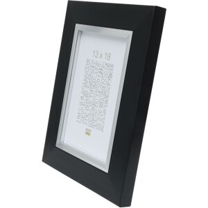 Marco de plástico S41N negro 15x15 cm cristal premium