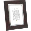 Marco de plástico S41N caoba 30x40 cm cristal premium