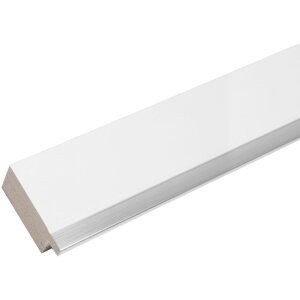 Marco de plástico S41N blanco 13x18 cm cristal premium