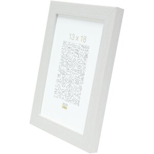 Marco de plástico S41VF1 blanco 15x20 cm cristal antirreflejos