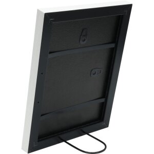 Marco de fotos de plástico Deknudt S41VF1 blanco 30x40 cm con cristal antirreflejo