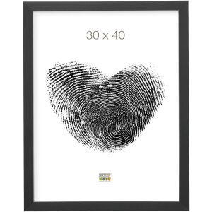 Marco de plástico S41VK negro 13x18 cm cristal premium