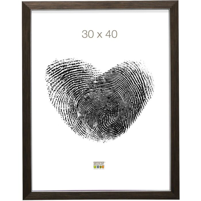 Marco de plástico S41VK marrón 30x40 cm Cristal premium