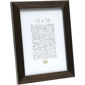 Marco de plástico S41VK marrón 30x40 cm Cristal premium