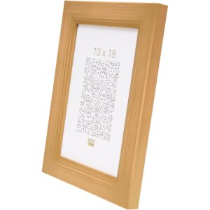 Marco de madera Deknudt S42L oro 30x40 cm cristal premium