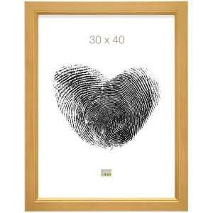 Marco de madera Deknudt S42L oro 30x40 cm cristal premium
