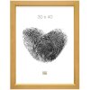 Marco de madera Deknudt S42L oro 30x40 cm cristal premium
