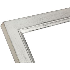 Marco de madera S42L plata 10x15 cm cristal premium