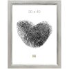 Marco de madera S42L plata 10x15 cm cristal premium