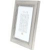 Marco de madera S42L plata 20x30 cm Cristal premium