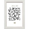 Marco de madera S42L blanco 24x30 cm cristal premium