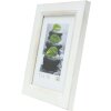 Marco de madera S42L blanco 24x30 cm cristal premium