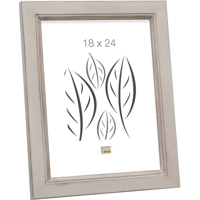 Marco de madera S42L beige 20x30 cm Cristal Premium