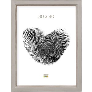 Marco de madera S42L beige 20x30 cm Cristal Premium