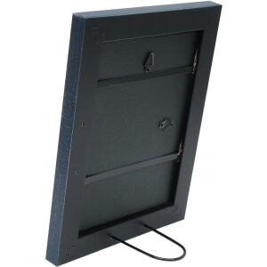 Marco de madera S42L azul 18x24 cm Cristal premium