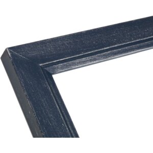 Marco de madera S42L azul 20x20 cm cristal premium
