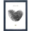 Marco de madera S42L azul 20x20 cm cristal premium