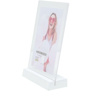 Portafotos de madera S58RV blanco 13x18 cm