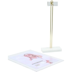 Marco transparente 13x18 cm con soporte de plástico