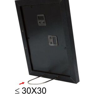Marco de madera S66KF2 negro 20x20 cm con paspartú