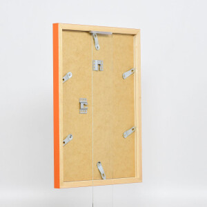 Marco de madera Top Cube 10x10 cm naranja cristal normal