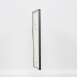 Efecto Marco de madera maciza Perfil 25 verde 10x10 cm Vidrio de museo
