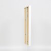 Marco de madera efecto Perfil 35 blanco 10x10 cm cristal normal + separador