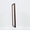 Efecto marco de madera perfil 33 wengué 10x10 cm cristal de museo