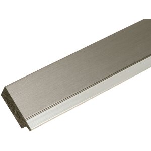Marco de plástico Adul 15x20 acero-plata