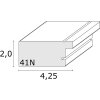 Marco de plástico Adul 15x20 acero-plata