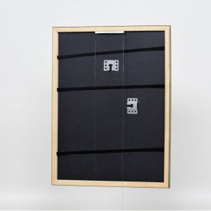 Efecto Marco de madera Perfil 2070 Museo de vidrio 10x10 cm de oro