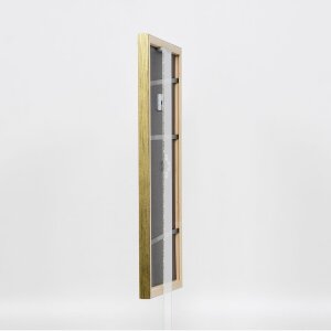 Efecto Marco de madera Perfil 2070 Museo de vidrio 10x10 cm de oro