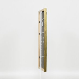 Efecto Marco de madera Perfil 2070 Museo de vidrio 10x10 cm de oro