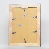 Efecto marco de madera maciza perfil 28 plata 10x10 cm cristal de museo