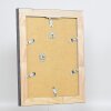 Efecto marco de madera maciza perfil 28 plata 10x10 cm cristal de museo